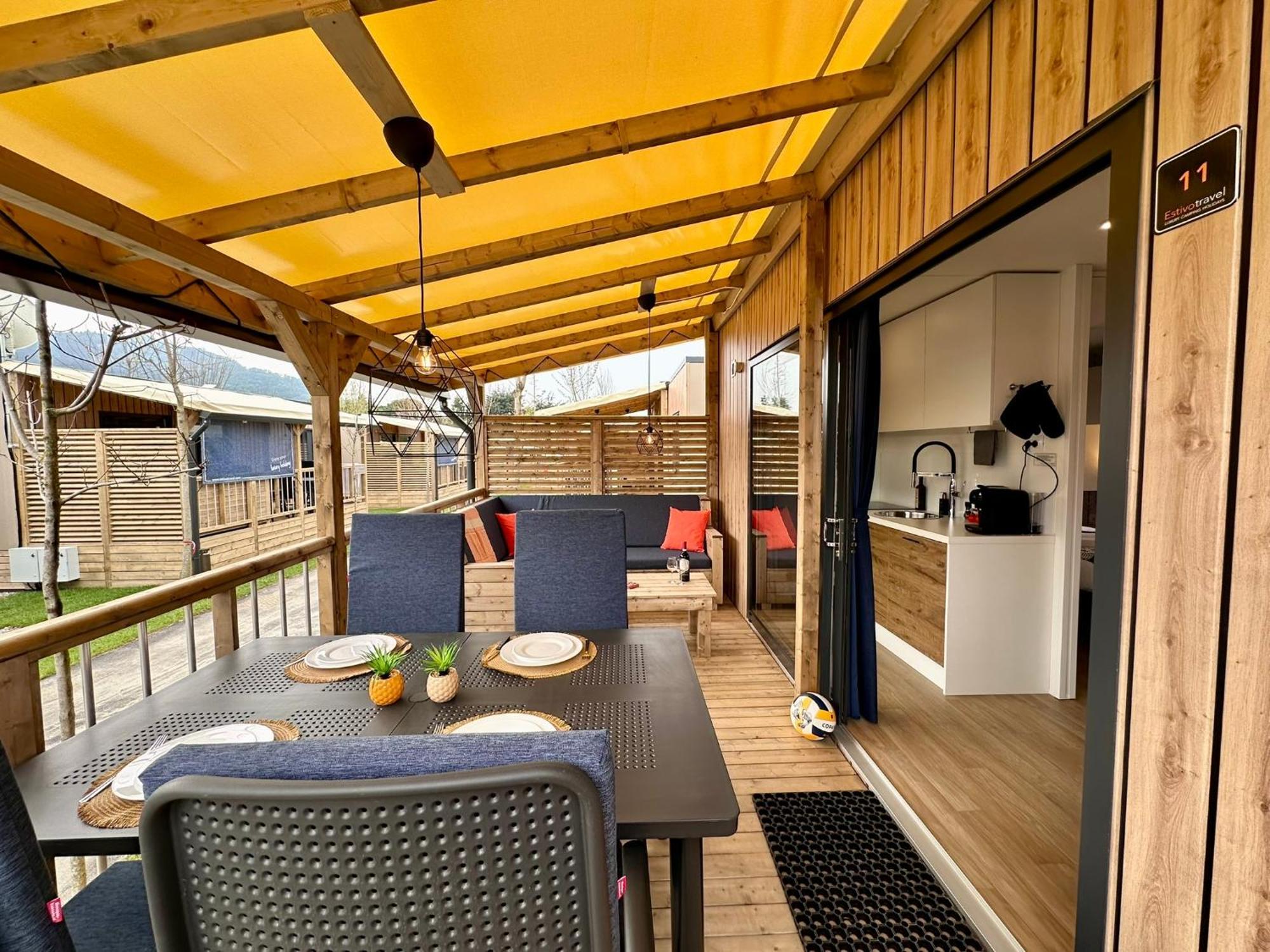 Estivo Premium Deluxe Mobile Homes On Camping Del Sole Village Iseo Eksteriør bilde