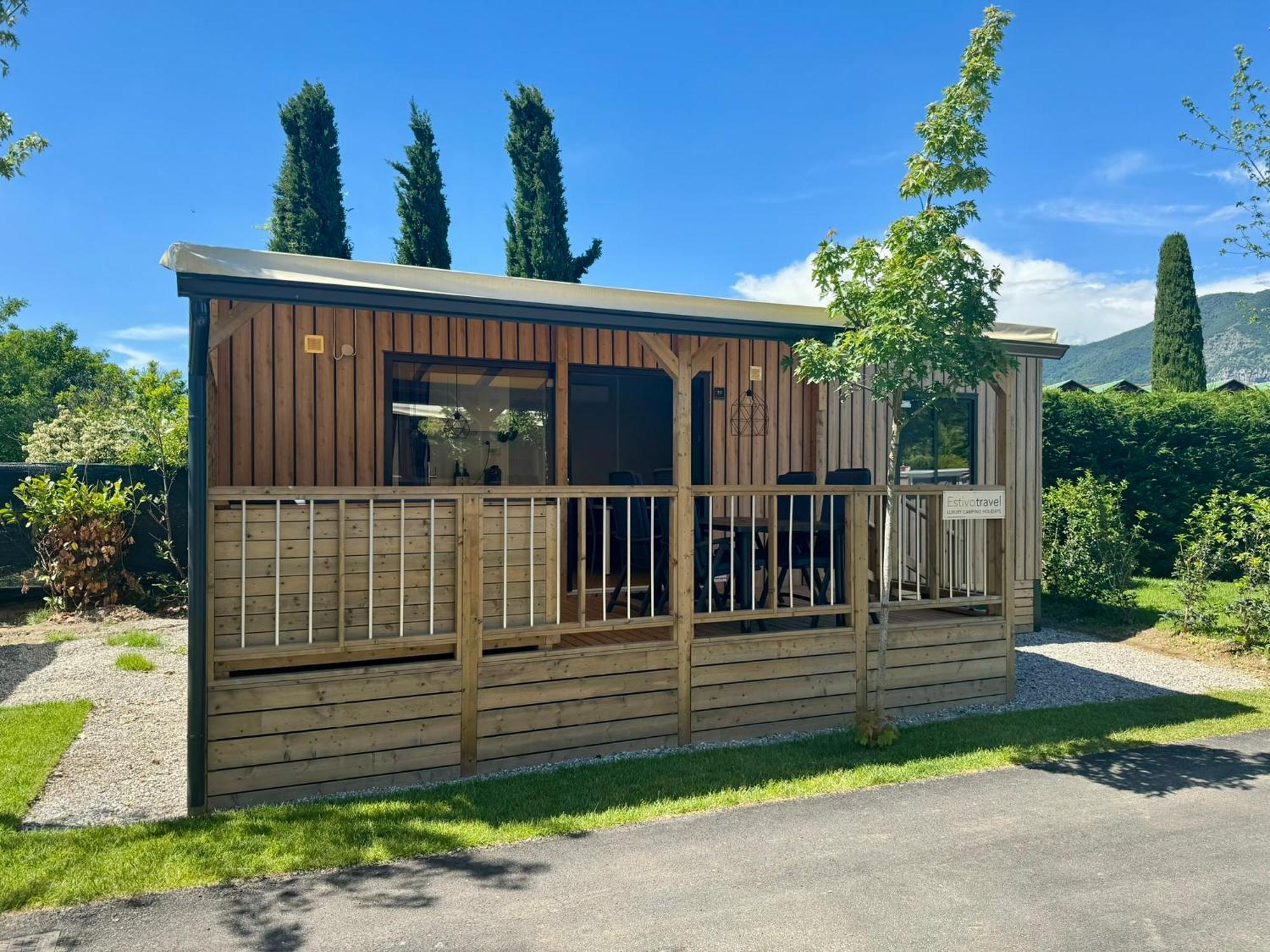 Estivo Premium Deluxe Mobile Homes On Camping Del Sole Village Iseo Eksteriør bilde